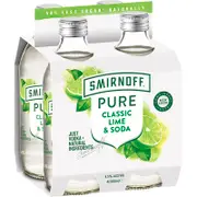 [Smirnoff] Smirnoff Pure Classic Lime & Soda 300mL