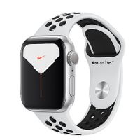 Apple Watch Nike+SE GPS版 44mm 銀色鋁金屬錶殼配白色 Nike 運動錶帶(MYYH2TA/A)