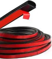 D-Shape Door Rubber Seal Strip Weatherstrip Self Adhesive Hollow for Car 26.25Ft