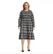 NWT Terra & Sky Plus Size Tiered Peasant Midi Dress - 2X