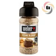 6x Shakers Weber Steak 'N Chop Flavor Seasoning | 3oz | Gluten & MSG Free