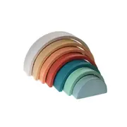 Kaper Kidz Calm & Breezy Wooden Stacking Rainbow Terracotta Children's Toy 18m+