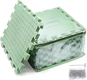 Lyntamy Foam Blocking Mats Knitting Extension Kit Thick Precise Blocking Boards with T-Pins DIY Knitting and Crochet Replacement Accessories