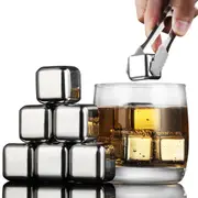 304 Stainless Steel Ice Machine Mold For Whiskey Ice Cubes Set Chilling Stones