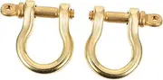 Angoily 2Pcs Delicate U Shape D Rings Shackle Key Holders for DIY Accessories Easy Installation for Backpacks Luggage and More