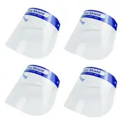 Safety Face Shields Ultra Clear Protective Full Face Shields- Pack of 4
