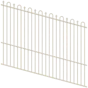 ProtectorAl 1201 - 2400 x 1800mm Surfmist Raked Up to 15º Loop And Spear Top Pool Fence Panel