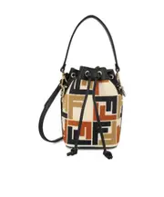 Fendi FF Monogram Drawstring Bucket Bag One size color