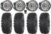 Sedona Sano Bdlk 15x7 Wheels Ct 32" Roctane T4 Tires Polaris Ranger XP 9/1K