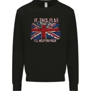 If This Flag Offends You Union Jack Britain Mens Sweatshirt Jumper
