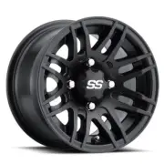 ITP SS 316 12x7 / 4x110 BP / 2+5 Offset Matte Black Wheel