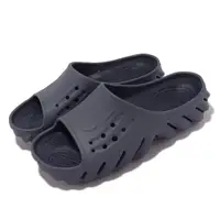 在飛比找momo購物網優惠-【Crocs】拖鞋 Echo Slide 男鞋 女鞋 藍 暴