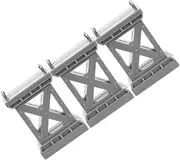 3pcs Model Railway Scenery Bridge Pier Toy DIY Train Bridge Support Sturdy Plastic Construction