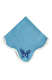 Jonathan Adler Butterfly Napkin Set in Blue /White at Nordstrom