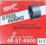 Milwaukee 49-57-4500 4-1/2 in. Threaded Steel Hawg Cutter
