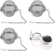 3PCS Tea Infuser, Steel Tea Strainer, Fine Mesh Tea Ball Infusers for Loose Leaf