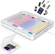 Dayear Phone/Pad Prison and Timer Lock Box - Safe Lockable Box for Phone/iPad/Tablet/TV Controller - Lock Addiction and Temptation (Crystal)