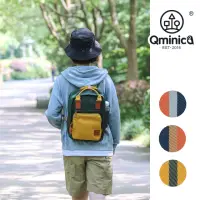 在飛比找momo購物網優惠-【Qminica】拼接色方形後背包 NO.QM030(女後背