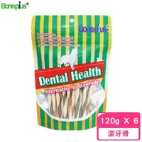 在飛比找momo購物網優惠-【Bone Plus】綜合雙色潔牙軟笛酥 120g*6包組（