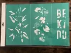 Chalk Couture Be Kind Florals Retired Transfer Stencil New 12 x 18 C SIZE