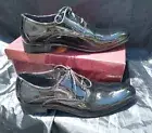 NEW NIB Mens Size 8 ROYAL SHOES Black Patent Leather Tuxedo Dress