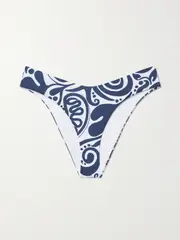 [MARA HOFFMAN] MARA HOFFMAN - + Net Sustain Cece Printed Recycled Bikini Briefs - Navy - small small Blue