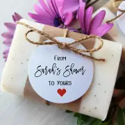 From my shower to yours personalised favour Tags - TAGS ONLY