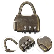 4Pcs Retro Combination Lock For Cabinets Antique Style Padlock For Security