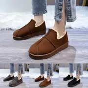Fashion Autumn And Winter Women Snow Boots Flat Non Slip Solid Color Round Toe