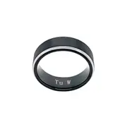 Bevilles Stanton Made for Men Tungsten Black center Ring