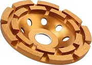 AcbbMNS 125mm Diamond Cup Grinding Disc 18 Segments Double Row Concrete Grinding Wheel for Stone Granite Marble Masonry Plaster Removal (125mm)