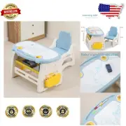 Fun & Functional Kids Table and Chair Combo with Art Supplies for Age 2-10