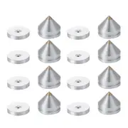 8 Set Speaker Stand Feet Foot Pad Aluminium Alloy Metal Spikes Cone Floor8718