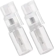 SAFIGLE 2pcs Portable Pet Spray Bottles for Dry Powder Dispenser Lightweight Atomizer for Travel and Barber Accessories Durable and Transparent Design for Easy Liquid Visibility