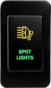 12V 3A ON-Off Push Button Switch SPOT Lights for Nissan Patrol GQ (1987~1997) GU Series 1 (1997~2001) Amber Green