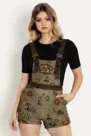 BlackMilk Legend of Zelda Great Sea Map Short Overalls XS NEW