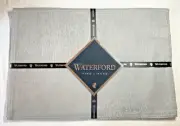 WATERFORD PLACEMATS SILVER MOONSCAPE 13x19 COTTON POLYESTER METALLIC NEW