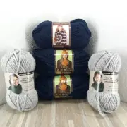 Yarn Crochet Lot of Loops & Threads 15mm - Lions Brand 9mm - See Condition