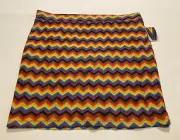 Target Pride Knitted Bodycon Skirt Rainbow Zig Zag Pull On Stretch Sz 1X - NWT