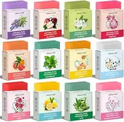 [DBEAUTYM] 12 Pack Bar Soap Gifts,Easter Basket Stuffers for Teen Girls,Mothers Day Gifts for Mom,Bridesmaid Gifts,Teacher Appreciation Gifts Nurse Gifts Bath Soaps Hands Wash Bar Travel Size Soap Bar