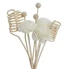 9PCS Artificial Flower Rattan Reed Fragrance Aroma Diffuser Refill Stick Floral