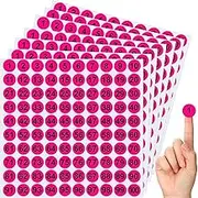 Number Stickers, 7X Consecutive Number Labels, 1 Inch Round Adhesive Decal 1 to 100 for Outdoor Indoor Locker Storage Toolbox