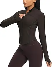[QUEENIEKE] Womens Athletic Jacket Slim Fit Zip Up Jackets Workout Sweaters Women Lady