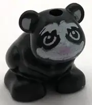 Lego New Black Hamster Mouse Friends Elves with White Face and Ears Part