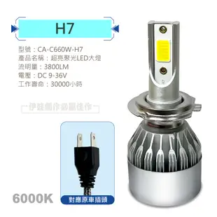 兩個裝 高亮聚光 C6 LED大燈 LED車燈 H4 H11 H1 H7 汽車大燈 機車頭燈 機車燈 (2.8折)