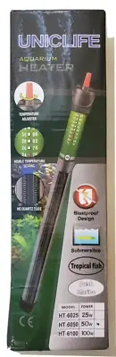 Uniclife Submersible Aquarium Heater HT-6050 50W New Open Box
