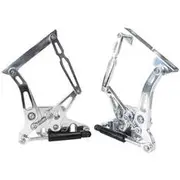 Aeroflow Billet Bonnet Hinge Kit - Ford Falcon XR-XY Polished Finish, AF64-4105
