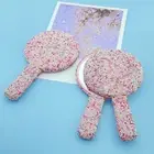 Handheld Makeup Mirror Easy to Carry Make-up Square Round Heart Shape Handheld