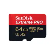 SanDisk 64GB Extreme PRO MicroSDXC UHS-I Memory Card - 200MB/s - SDSQXCU-064G-GN6MA
