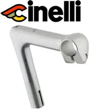 Cinelli 1A Alloy 1" Quill Stem Silver 90mm x 26.0mm x 17deg for Road Drop Bars